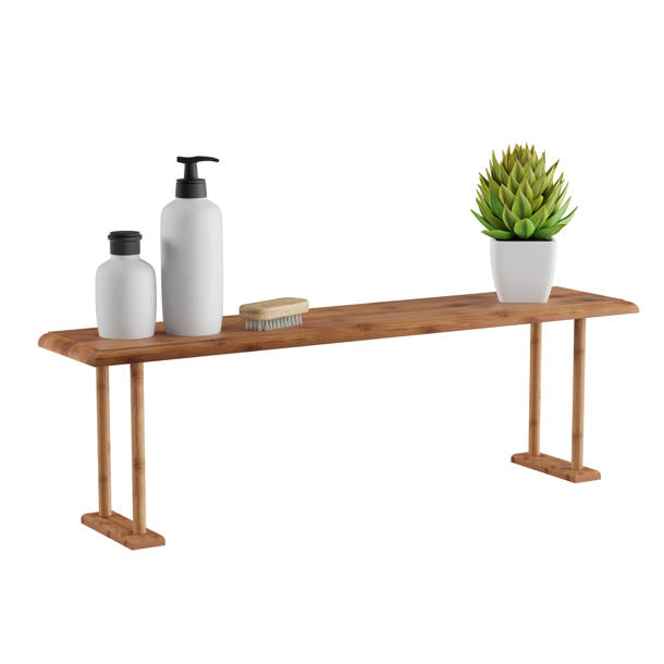 Lavish Home 6.25'' W Bamboo Shower Bench & Reviews Wayfair